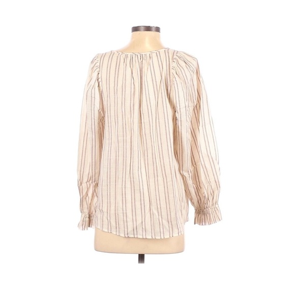 Elizabeth and James Pintuck bib blouse size M - Picture 2 of 9